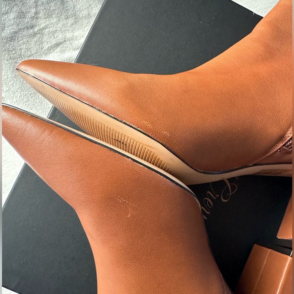 J. Crew Sadie Pointed-Toe Boots in Warm Sepia Leather, size 9 - Picture 10 of 15